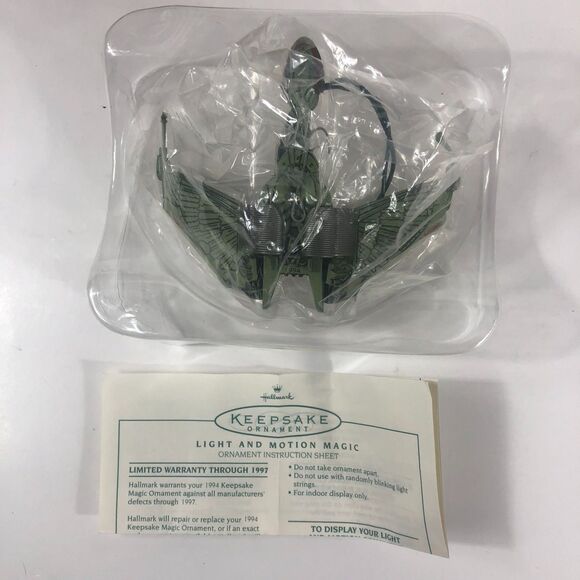 Hallmark Keepsake Ornament 1994 Star Trek TNG Klingon Bird of Prey QX5738 Magic - Picture 4 of 8